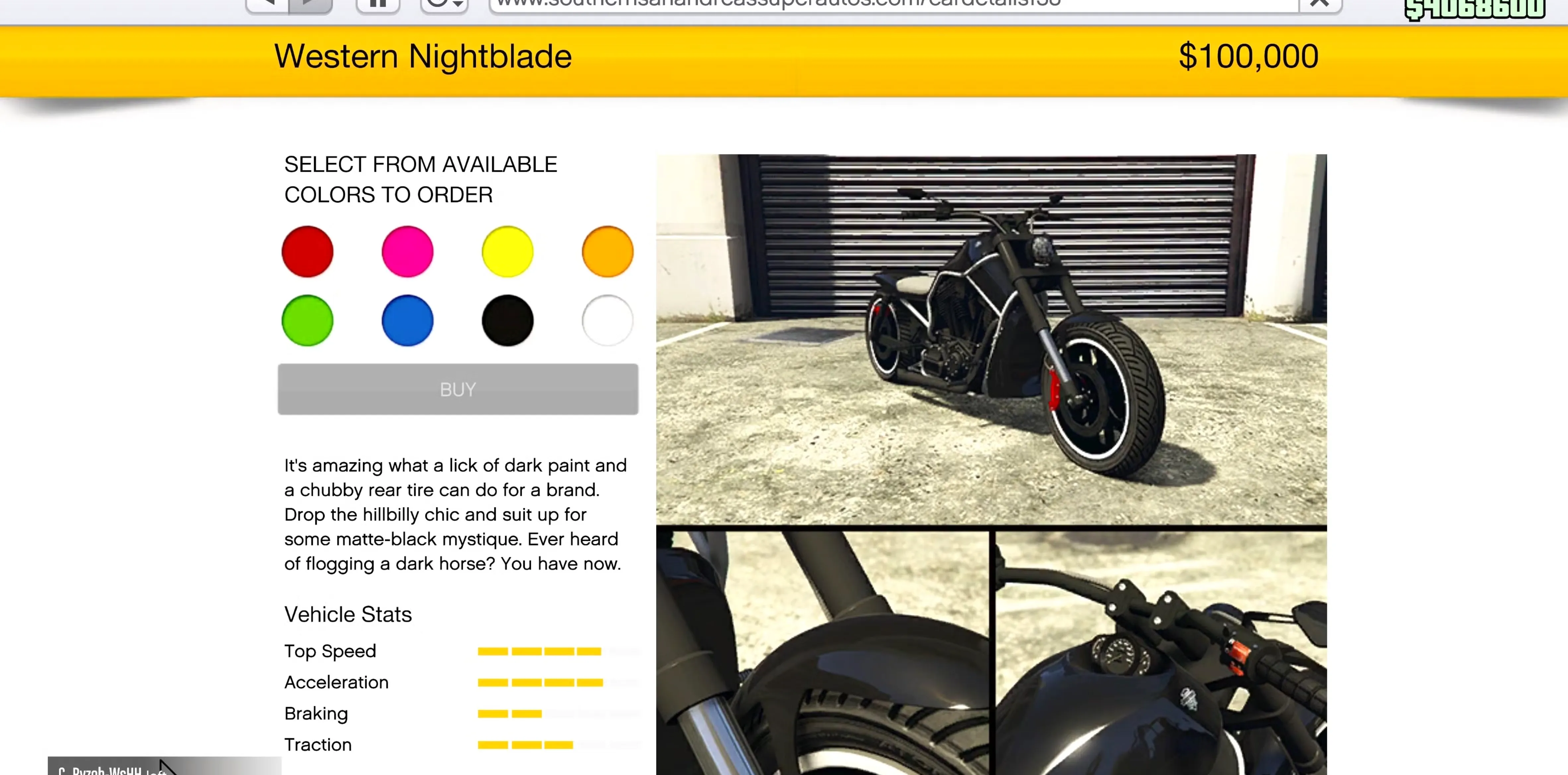 Western Nightblade gta